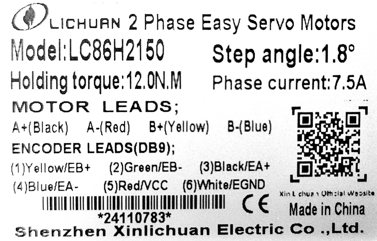 LICHUAN Closed Loop Stepper Nema 34-176mm 1699 Oz.in (12 N.m) – My Store